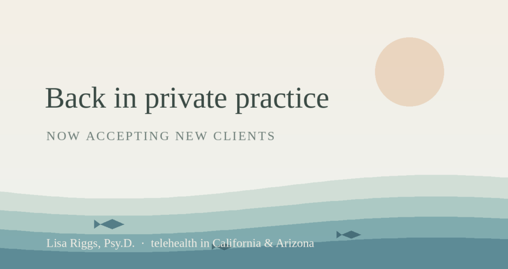 Back in private practice